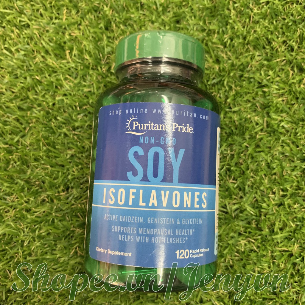 Tinh chất mầm đậu nành Soy Isoflavones Puritan’s Pride 120v date 12/2024