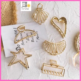 Kẹp tóc kim loại set 8 món kẹp mạ kẹp tóc nữ Hàn quốc