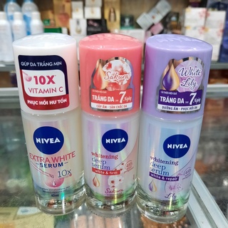 Lăn Ngăn Mùi Nivea Serum Trắng Mịn Hương Hoa 40ml/chai