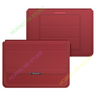 Bao da chống sốc macbook túi chống sốc laptop kiêm giá đỡ tản nhiệt kèm ví đựng sạc chuột