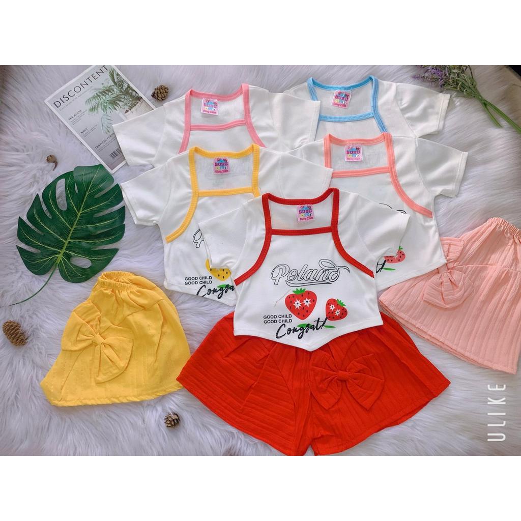 Set Áo Kèm Quần Váy Bé (6-18kg) (giao màu ngẫu nhiên)