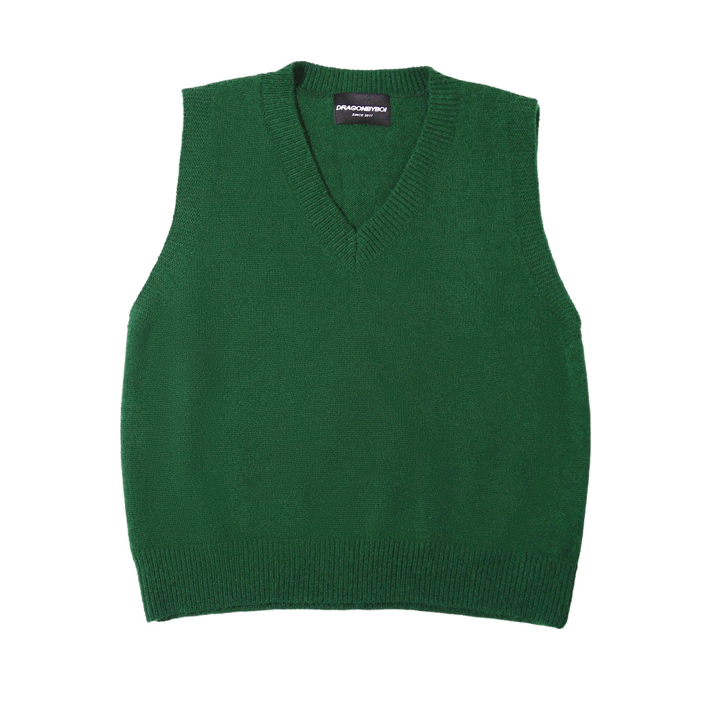 ÁO KHOÁC LOCAL BRAND - LEN GILET cao cấp unisex nam nữ basic trơn - DRAGONBYBOI