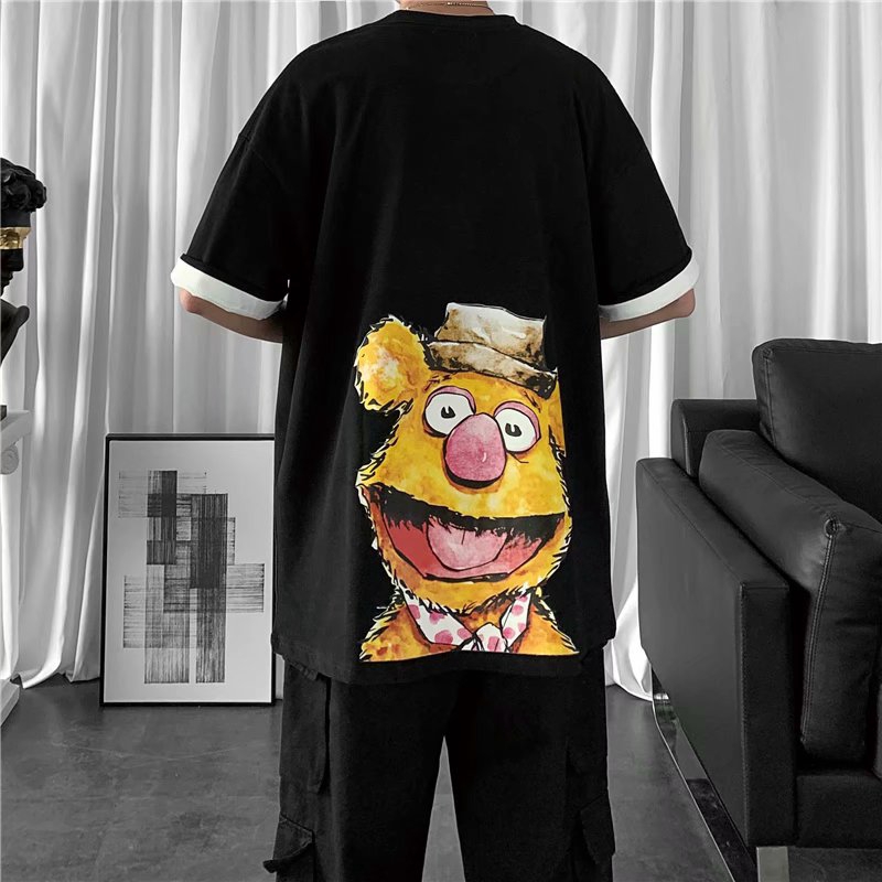 Men's T-shirt Short Sleeve Round Neck Printed Fashion Personality