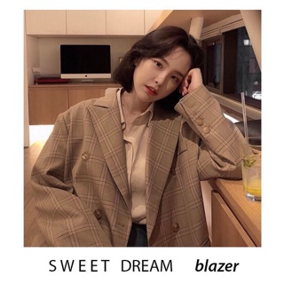 SWEET DREAM blazer / áo blazer vàng nâu