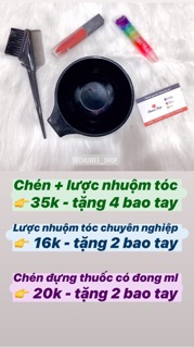 Chén lược nhuộm tóc - Dụng cụ nhuộm tóc