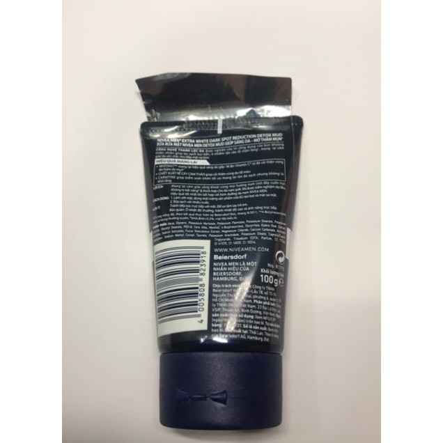 Sữa rửa mặt sáng da và mờ thâm mụn dành cho nam Nivea Men Extra White Dark Spot Reduction
