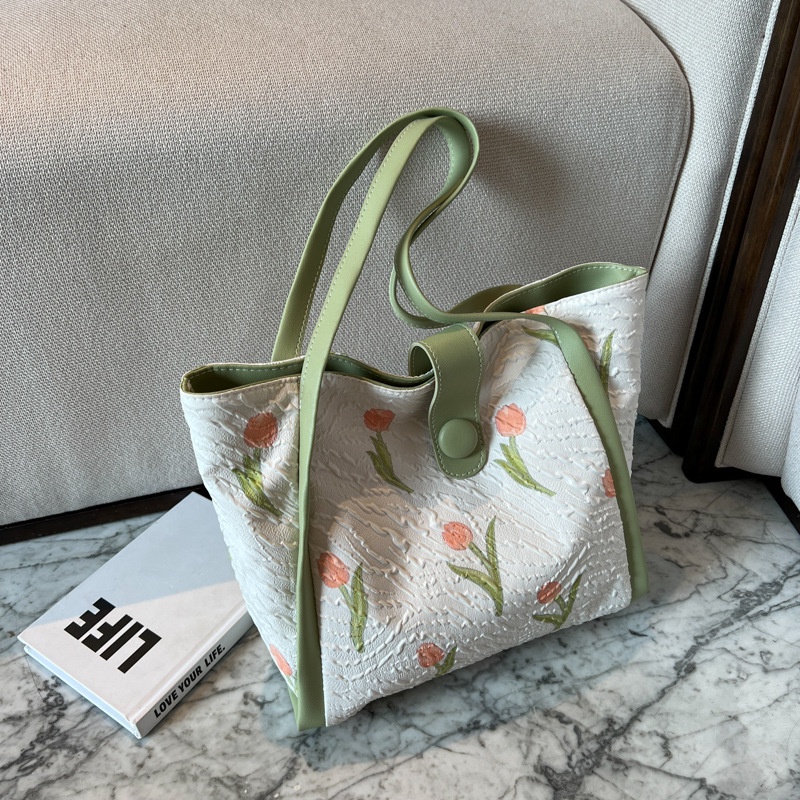 Túi Xách Đeo Vai Họa Tiết Hoa Thời Trang Mùa Hè Cho Nữ