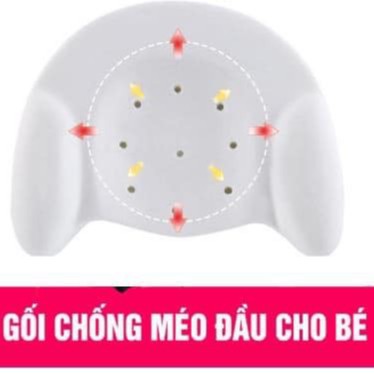 [QUÀ 25K]Gối Cao Su Non Cho Bé,Gối Chống Bẹp Đầu Cho Trẻ Sơ Sinh Chính Hãng AIKO,Tặng Rơ Lưỡi Silicon Trị Giá 25k Cho Bé