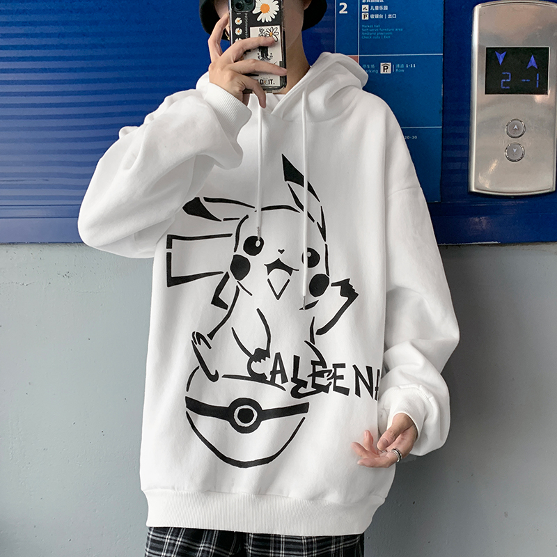Áo Hoodie Dáng Rộng In Hình Pikachu Thời Trang Cho Nam / Nữ | BigBuy360 - bigbuy360.vn