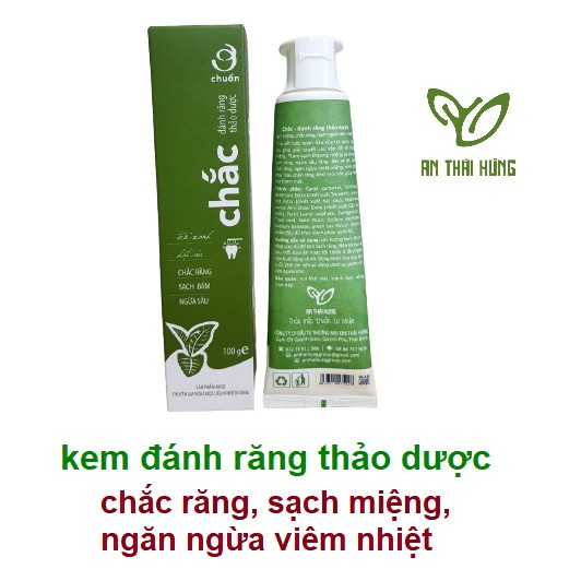 Bộ đôi chăm sóc răng miệng: Kem đánh răng thảo dược Chắc 100g và Nước súc miệng thảo dược THƠM 300ml[Ơ chuẩn]