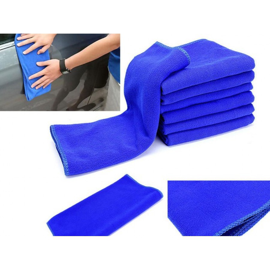 Khăn xanh dương đa năng dùng lau xe hơi, ô tô, xe máy, lau đồ đạc, 30x30cm. Mã SP B7849C
