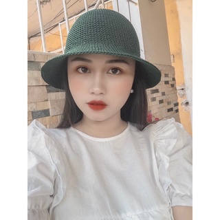 Mũ ajuma nữ bằng sợi thô