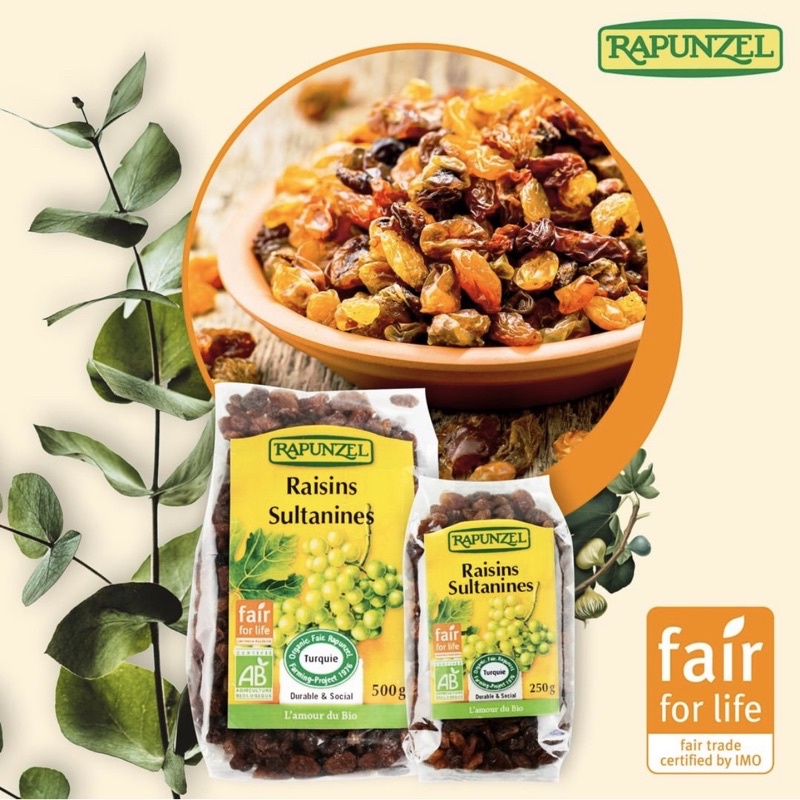 [RAPUNZEL] Nho khô hữu cơ 250g-500g