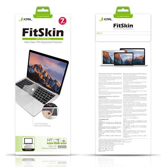 Miếng lót phím JCPAL Fitskin MacBook Air 13&quot; (2018 - 2020) model A1932 trong suốt