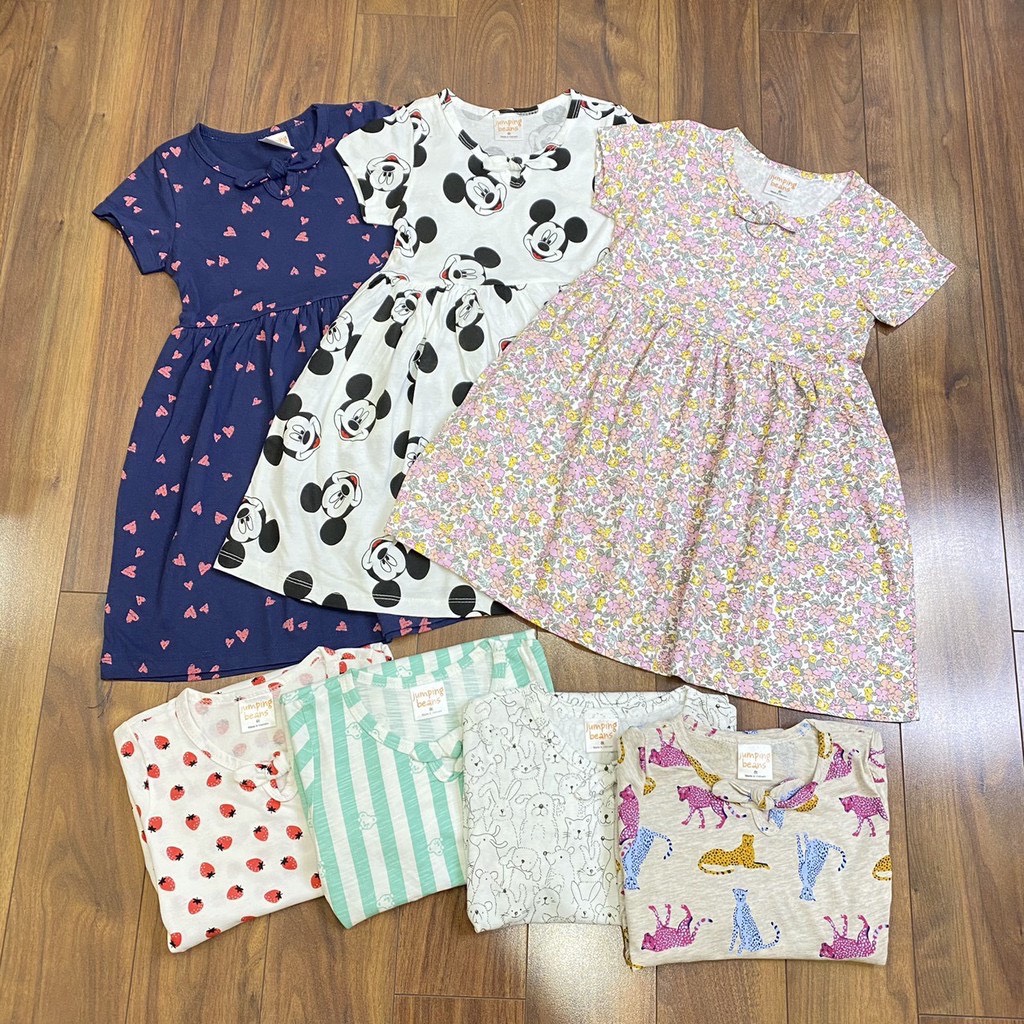 VÁY COTTON HÈ BÉ GÁI DÁNG BABYDOLL SIÊU XINH✔️14-29kg✔️ [ YUMI'S KID ]