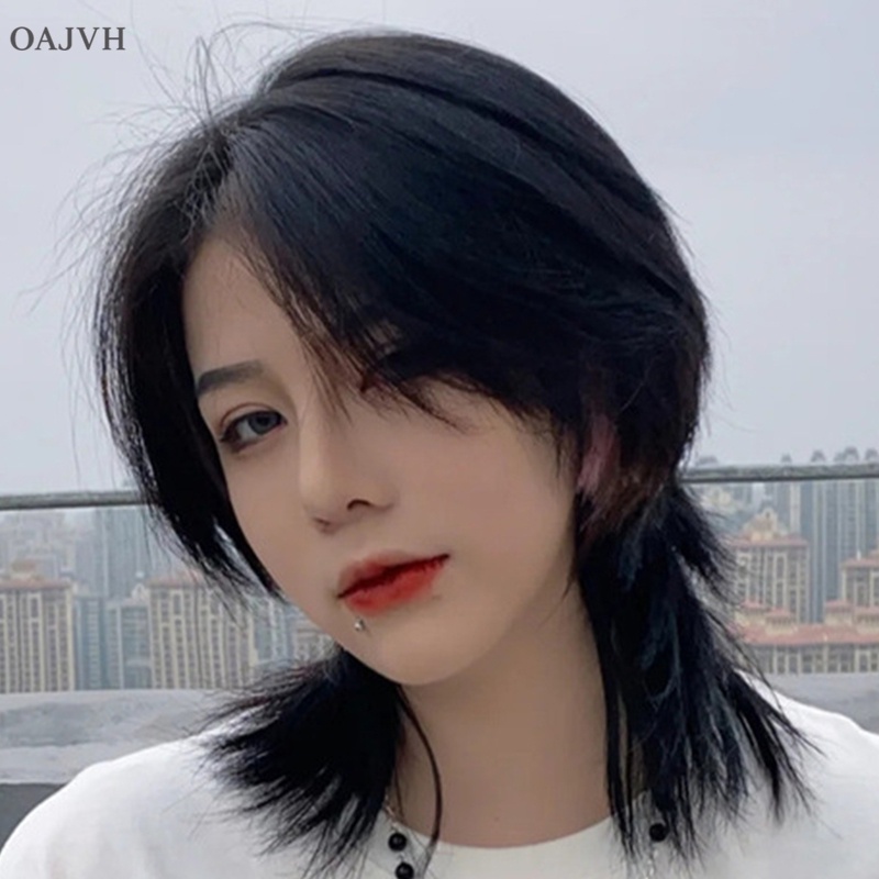 Bộ Tóc Giả Ngắn Bằng Sợi Mullet Thời Trang Dành Cho Nam Và Nữ