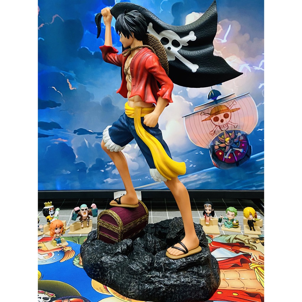 [SỐC] Mô hình luffy và kho báu băng hải tặc mũ rơm (one piece)