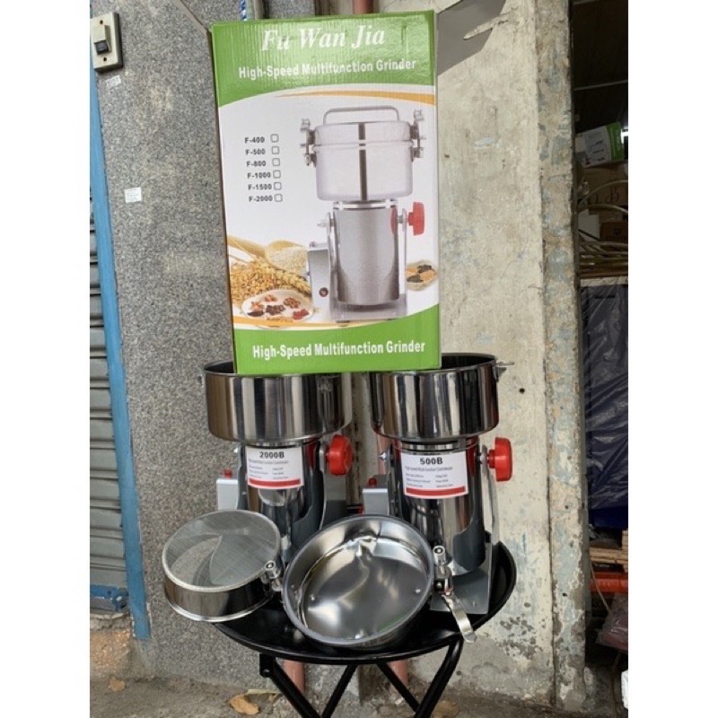 Máy xay bột khô, xay ngũ cốc, xay thuốc bắc 500-1000-2000gram (máy 100% dây đồng)