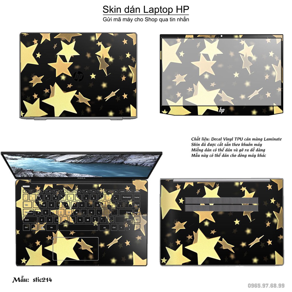 Skin dán Laptop HP in hình Hoa văn sticker _nhiều mẫu 34 (inbox mã máy cho Shop)