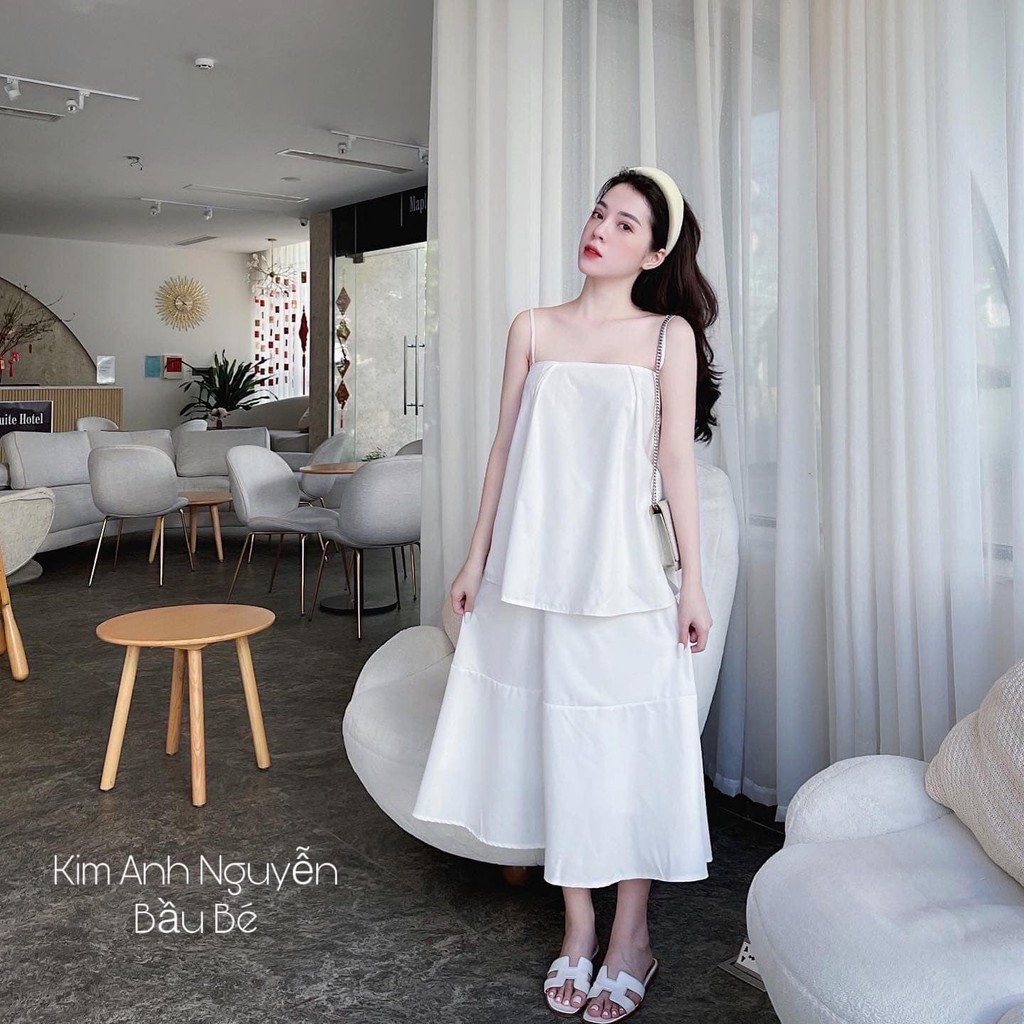 Sét áo 2 dây+ chân váy suông xinh ( kèm ảnh thật,video) | BigBuy360 - bigbuy360.vn