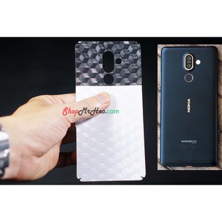 Bộ 3 Skin Dán Lưng Vân 3D Nokia 7 Plus 2018