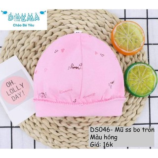 [DOKMA] Mũ sơ sinh bo tròn Dokma