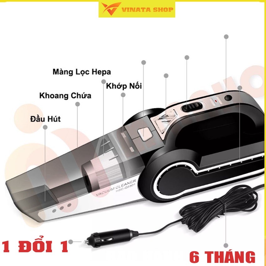 Máy Hút Bụi Mini -Máy Hút Bụi Siêu Mạnh - Công Xuất 120w THƯƠNG HIỆU VINATA