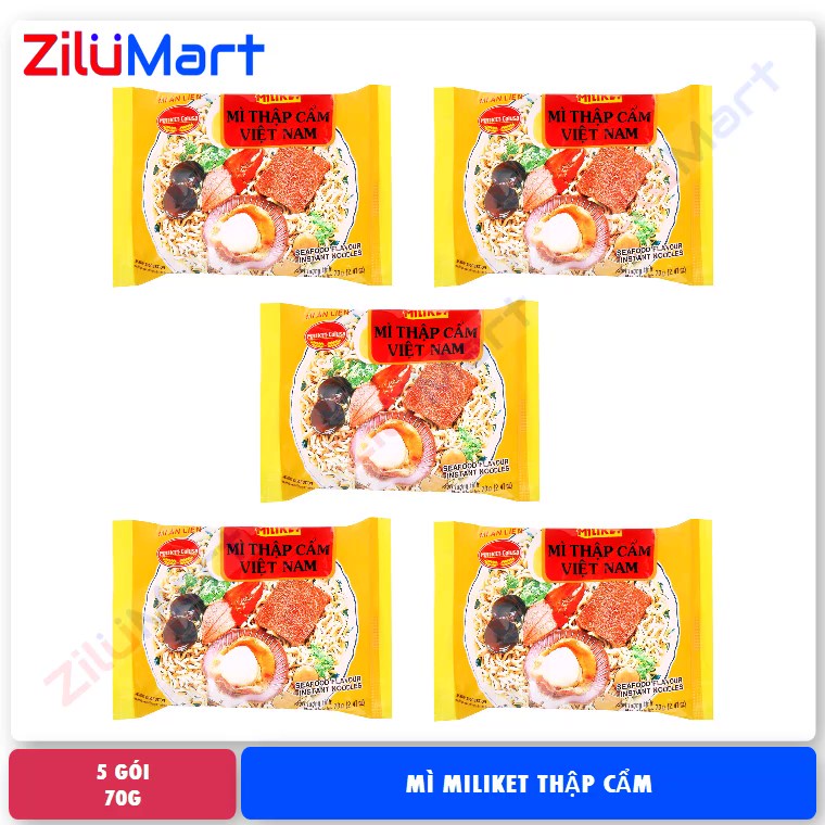 Mì Miliket thập cẩm  loại 70g