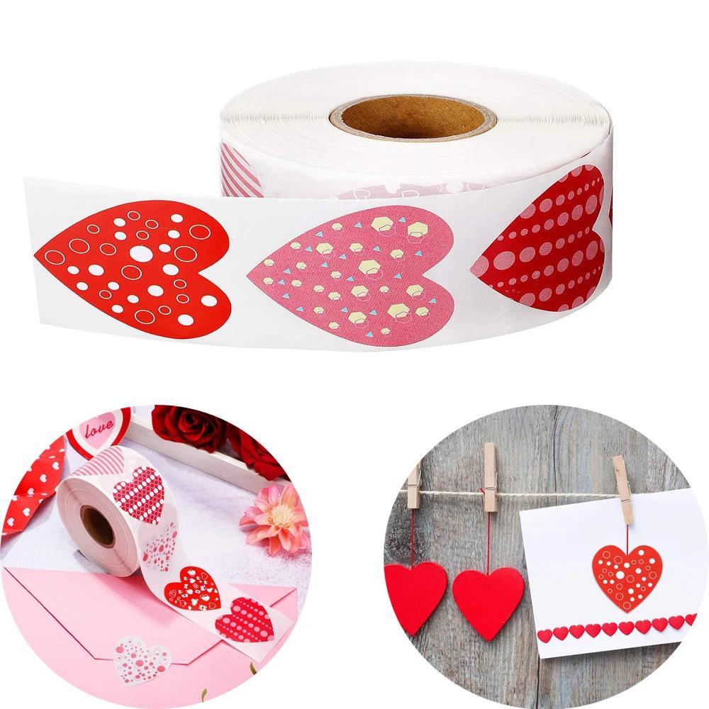 Cuộn 500 Nhãn Dán Tự Dính Trang Trí Sổ Tay DIY