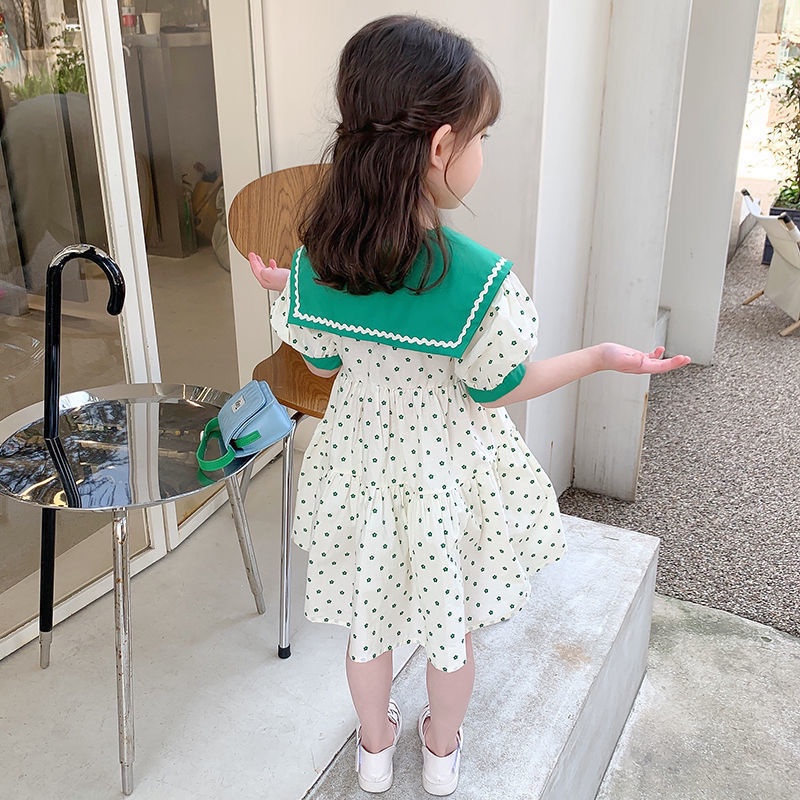 Đầm Tay Ngắn In Hoa Phong Cách Hàn Quốc Mới Năm 2022