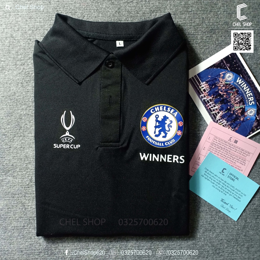 Áo polo cao cấp Chelsea Winnner Super Cup [ẢNH THẬT]