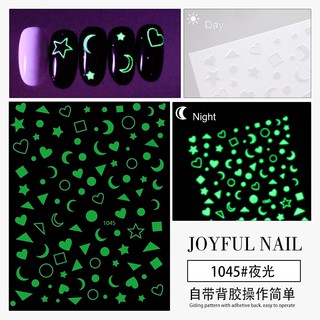 sticker dán móng tay dạ quang mẫu mới