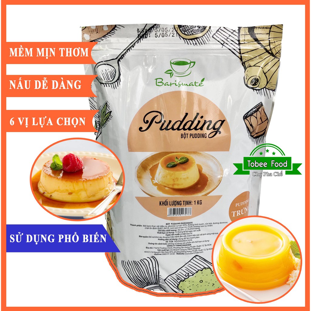 Bột Pudding Trứng BARISMATE ( 1 kg )