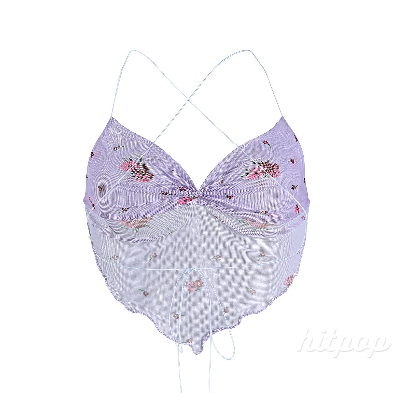 Áo cổ yếm in họa tiết thời trang sành điệu gợi cảm cho nữ | BigBuy360 - bigbuy360.vn