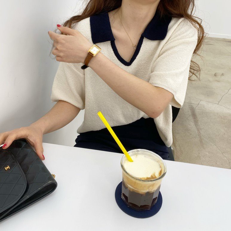 Áo Sweater Tay Ngắn Cổ Polo Phong Cách Hàn Quốc | BigBuy360 - bigbuy360.vn