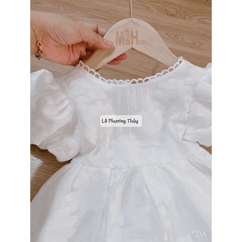 ⭐VÁY TRẮNG BỒNG CHO BÉ GÁI KIỂU NƠ LƯNG⭐