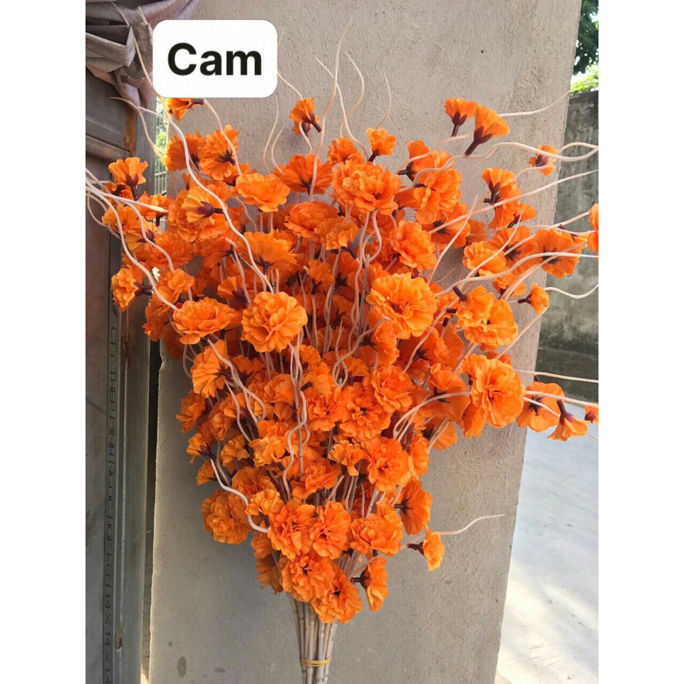 1 cành đào Râu đẹp trang trí tết cổ truyền