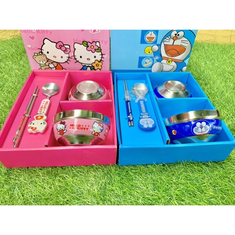 𝑩𝑶̣̂ 2 𝑩𝑨́𝑻 𝑨̆𝑵 𝑪𝑶̛𝑴 Đ𝑶𝑹𝑬𝑴𝑶𝑵 - 𝑲𝑰𝑻𝑻𝒀 kèm đũa muỗng