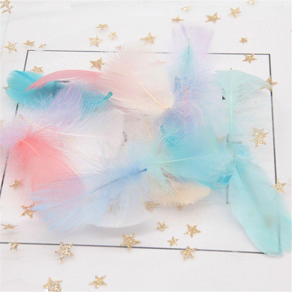 Set 100 Lông Ngỗng Tự Nhiên Dùng Trang Trí Đồ Trang Sức