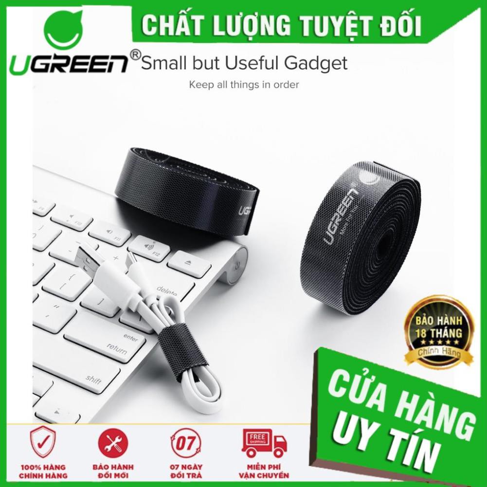 ✔Ugreen✔ Dây dán Velcro UGREEN LP124 - Hàng chính hãng (màu xám)