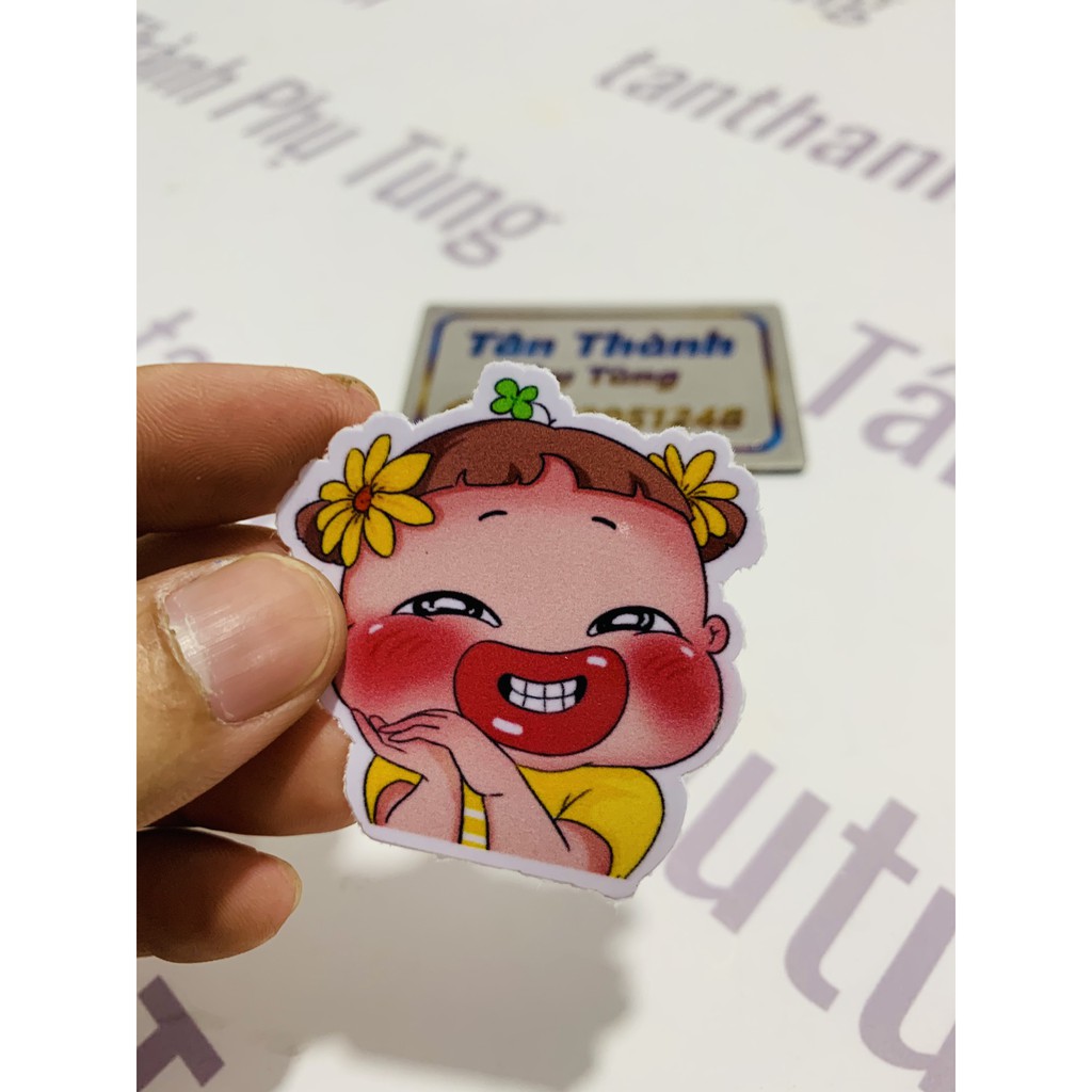 Tem Stiker Quỳnh AK dán xe máy, laptop, nón bảo hiểm(giá 1 tem)