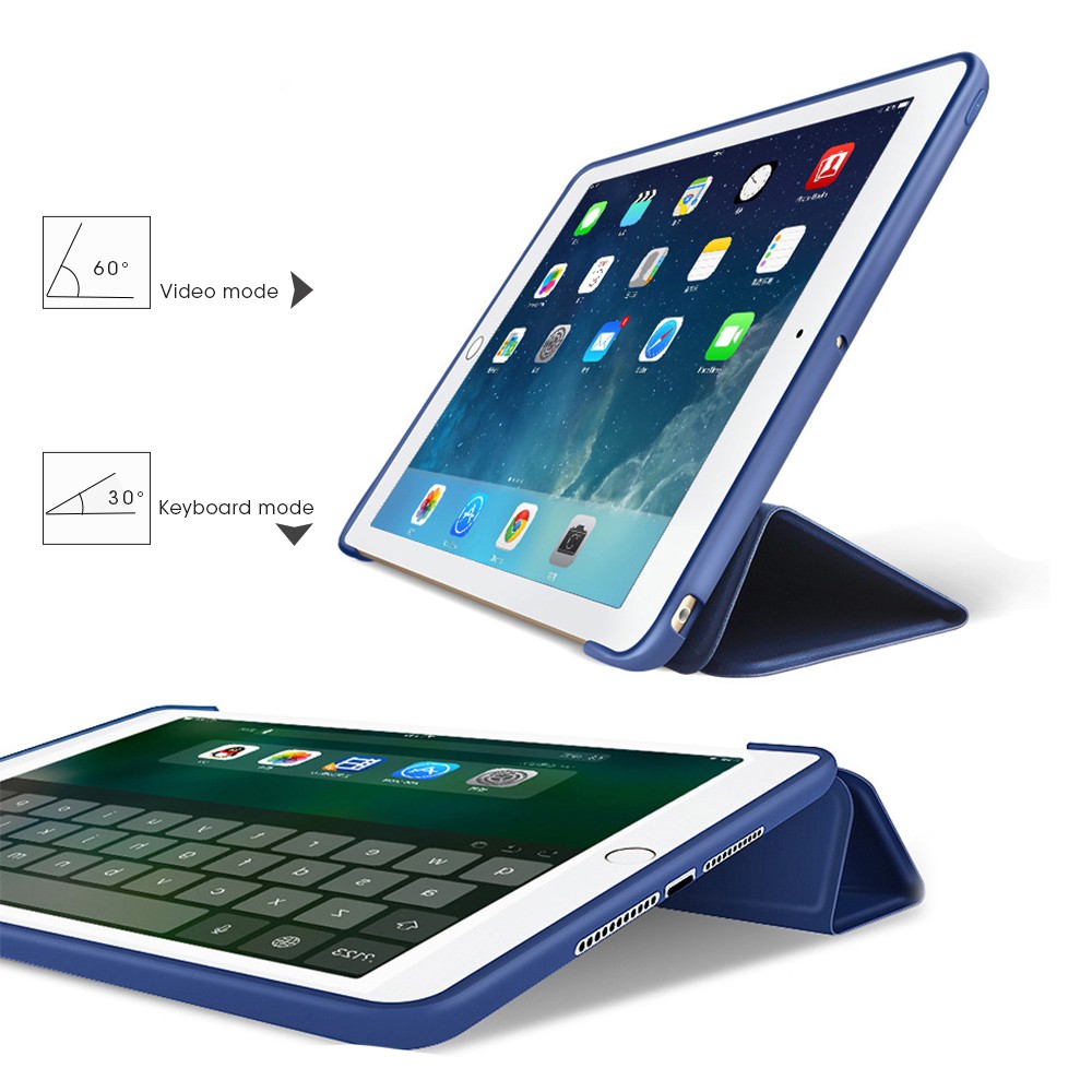 Bao da silicone thông minh cho iPad Air 1 2 9.7" 10.2"