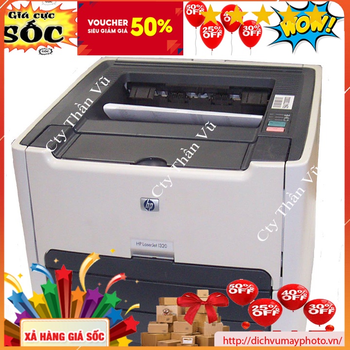 Máy in laser khổ A4 HP LASERJET 2015D 1320 cũ in 2 mặt tự động chất lượng bảo hành INECO