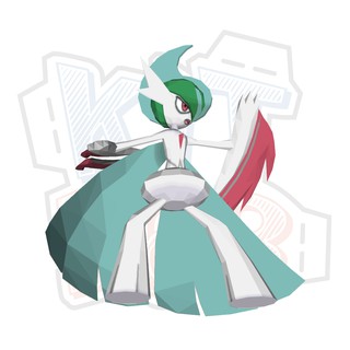Mô hình giấy Anime Game Pokemon Mega Gallade