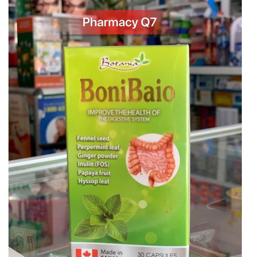 CHÍNH HÃNG BONIBAIO USA có tem tích điểm BONI BAIO H30V - Vien dai trang Dành Cho Người Viêm Đại Tràng Cấp & Mãn Tính