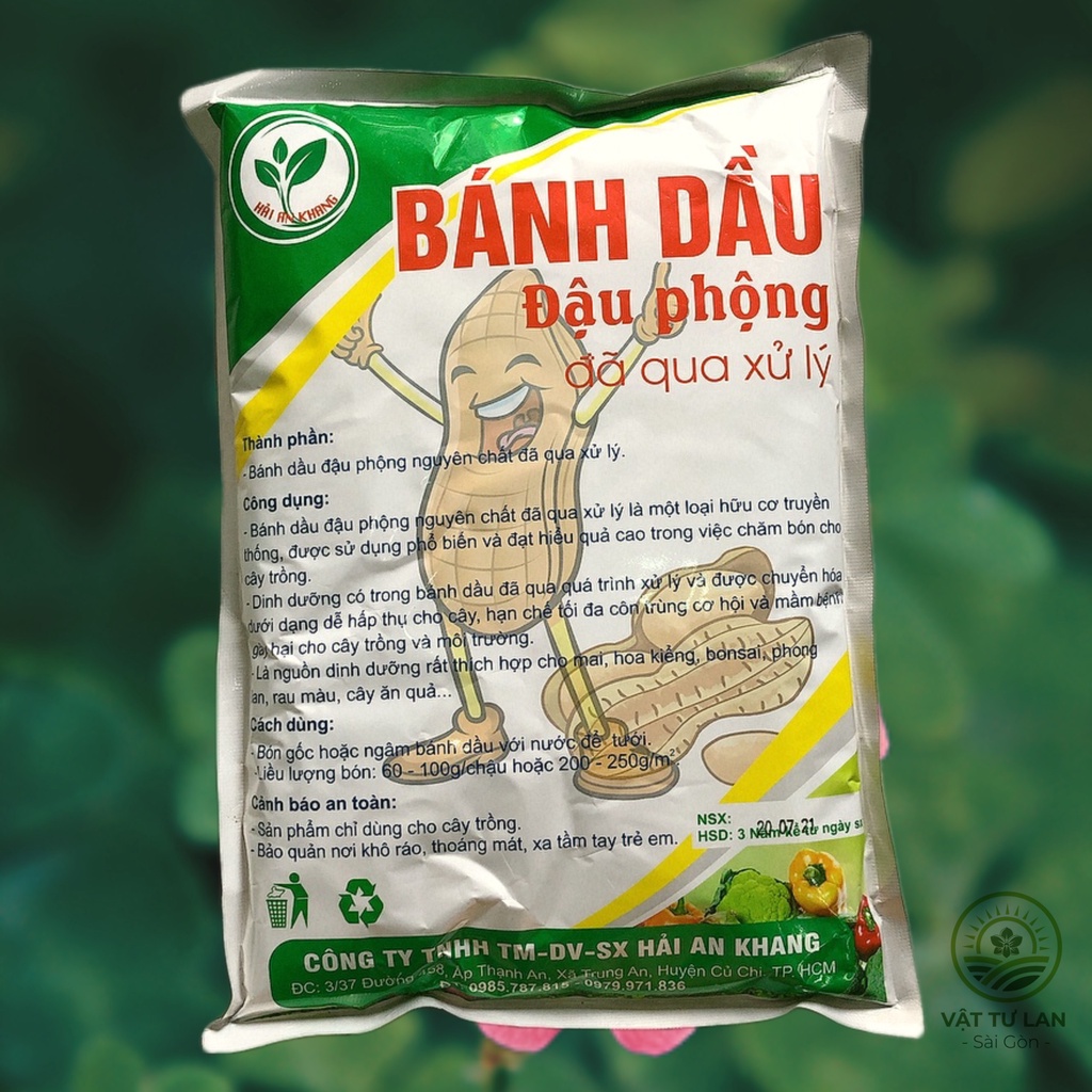 Phân bánh dầu đậu phộng 01kg