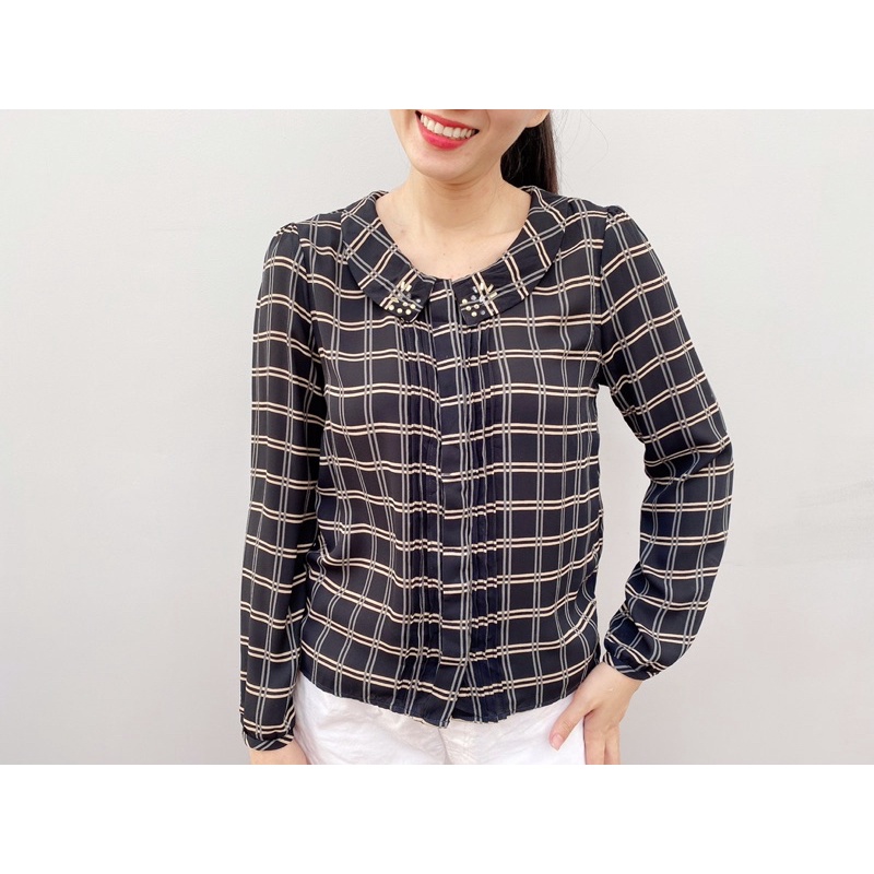 Áo sơmi vin phong cách nhật chất voan lụa siêu đẹp, áo sơmi basic nhật style