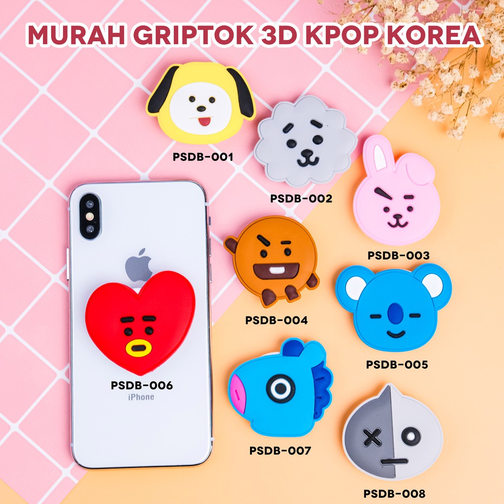Giá Đỡ Điện Thoại Hình 3d Kpop Hàn Quốc