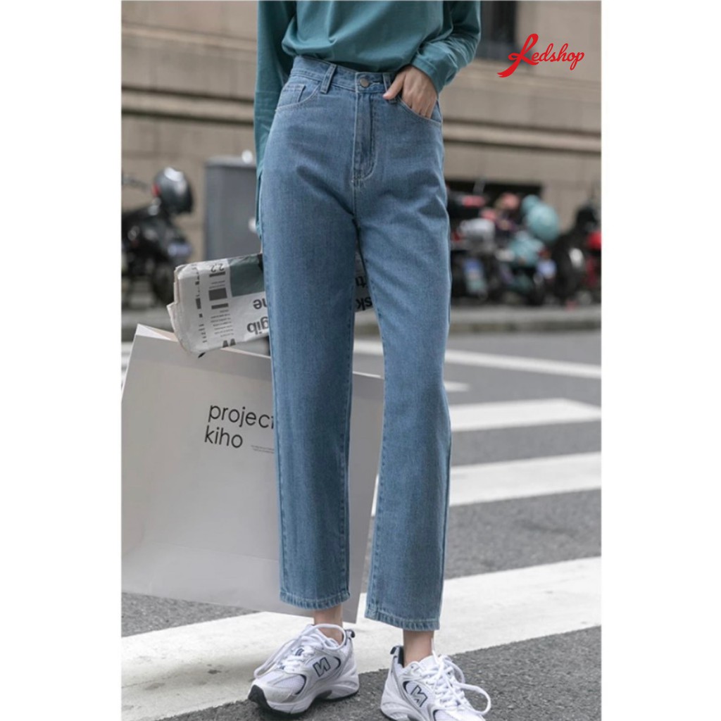 [Mã FADIRECT20 giảm 20K đơn 150K] Quần Jean ống suông nữ DNX28111 Redshop Official Store