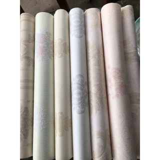 THANH LÝ (Lỗ vốn) giá 1 cuộn 5 mét vuông giấy dán tường thô lụa vân nổi không keo